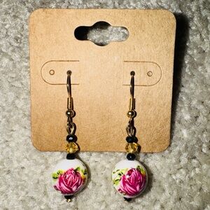 Elegant Classy Vintage Flower Earrings for Woman Handmade Jewelry